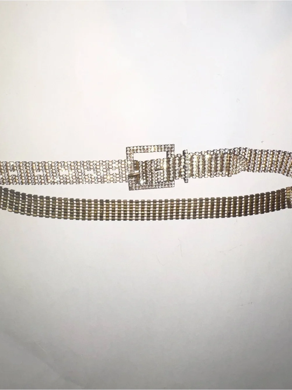 Gold style Rhinestone belt sparkle party 40”
